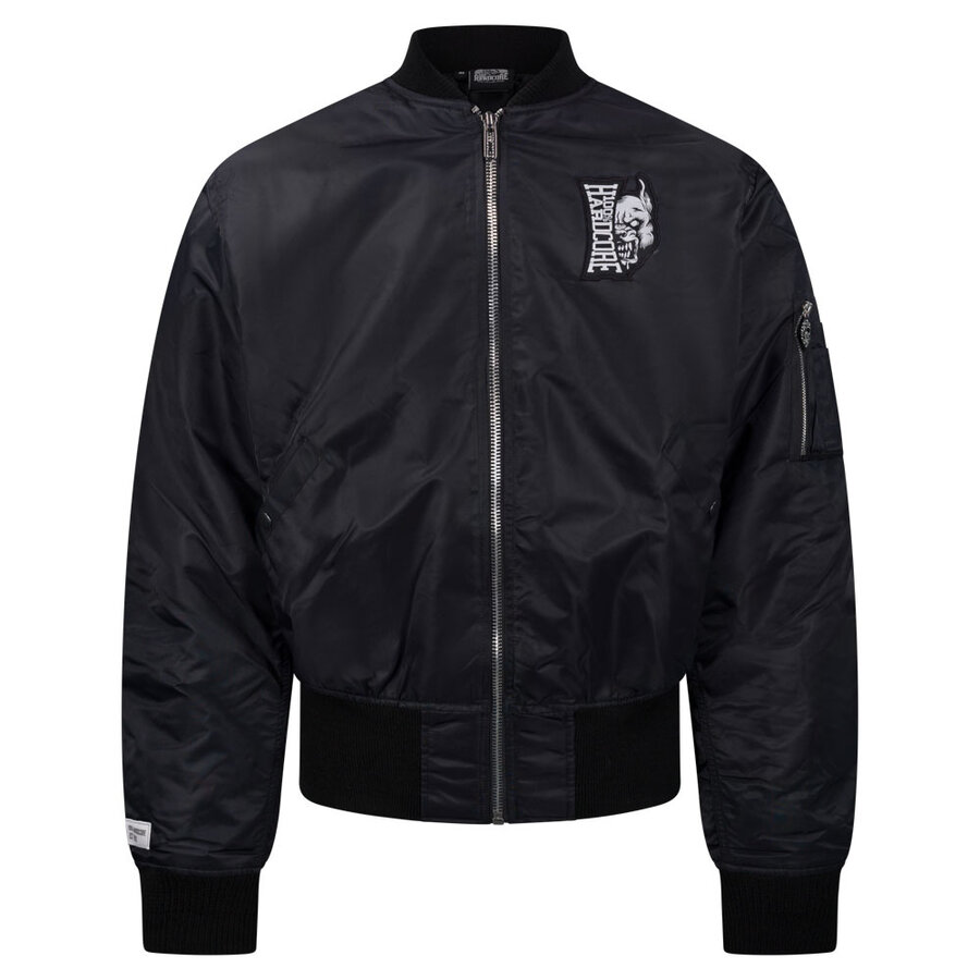 100% Hardcore Bomber jacket Vertical Black