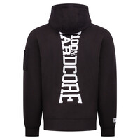 100% HC Hooded Zipper Vertical Black