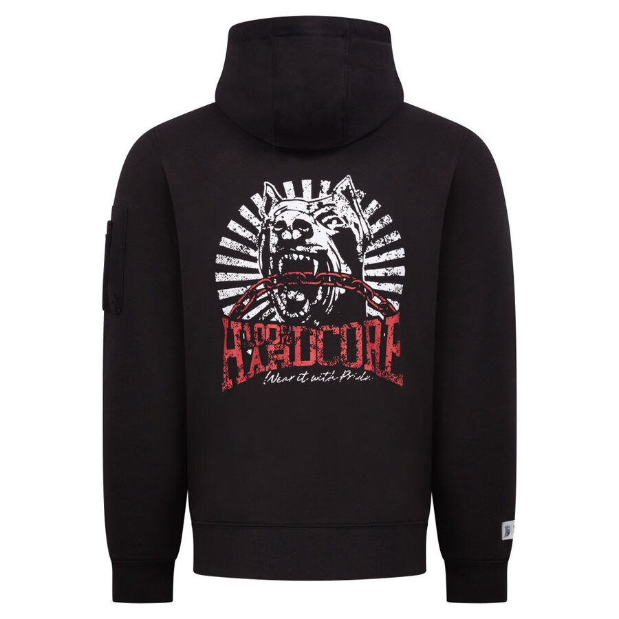 100% HC Hooded Zipper Distorted Dog-1