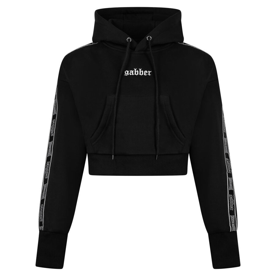 100% HC Lady Cropped Hooded GABBER