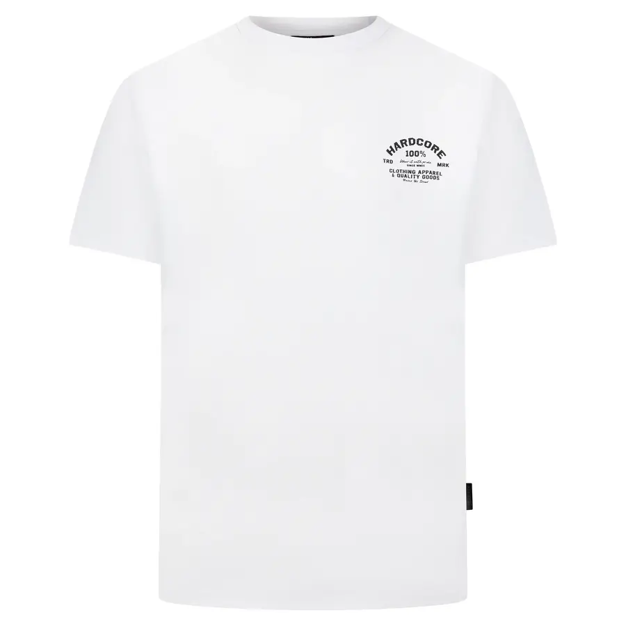 100% HC T-shirt Essential Apparel White