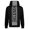 100% HC Hooded Zip Negative Black