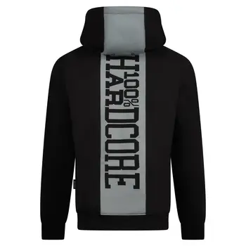  100% HC Hooded Zip Negative Black 