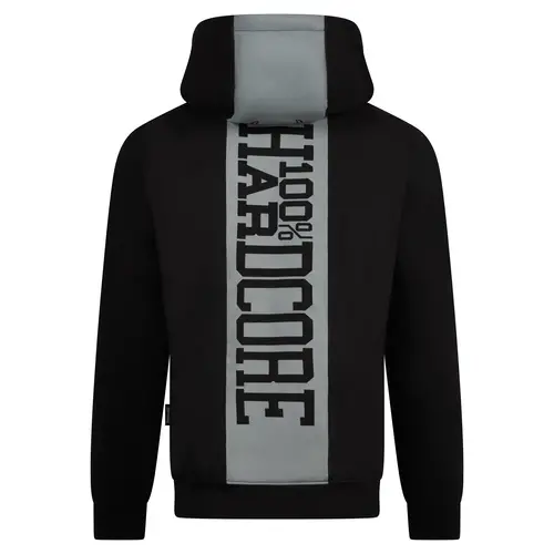  100% HC Hooded Zip Negative Black 