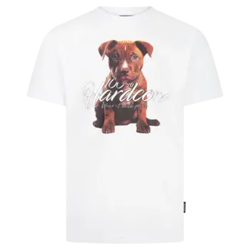  100% HC T-shirt White Puppy 
