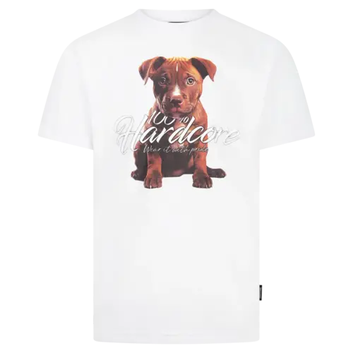  100% HC T-shirt White Puppy 