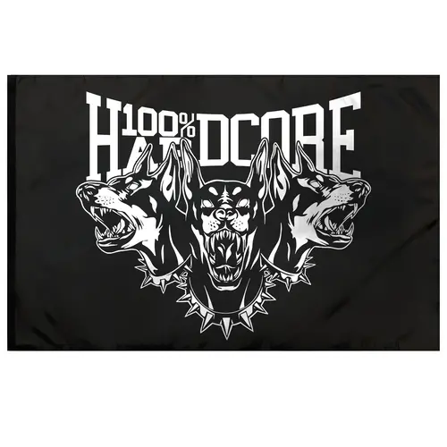  100% Hardcore Flag Cerberus 