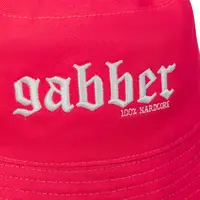 100% HC Bucket Hat GABBER Reversible Pink