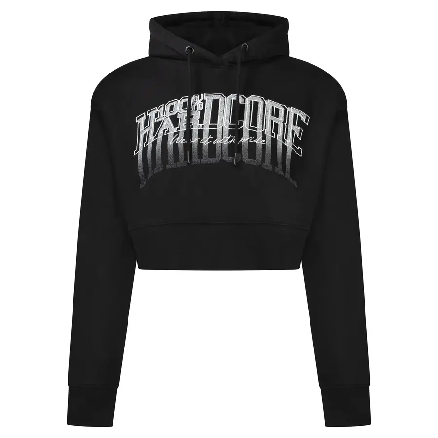 100% HC Lady Cropped Hooded Faded