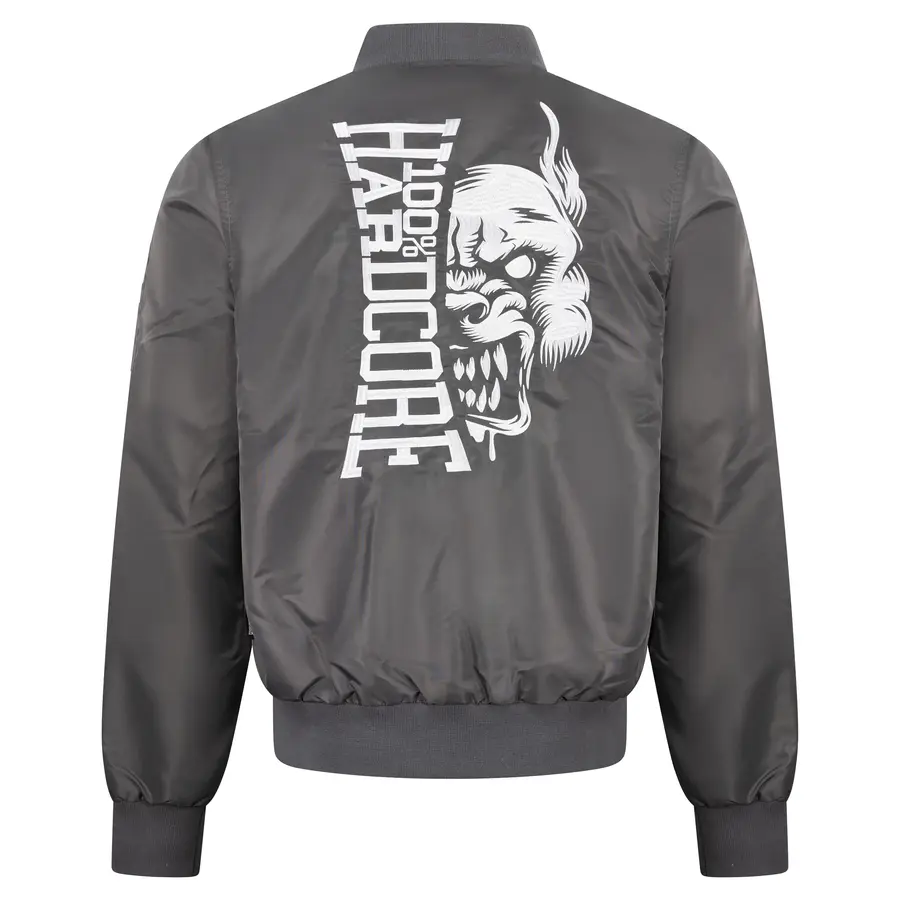 100% HC Bomber jacket Branded Rage Graphite