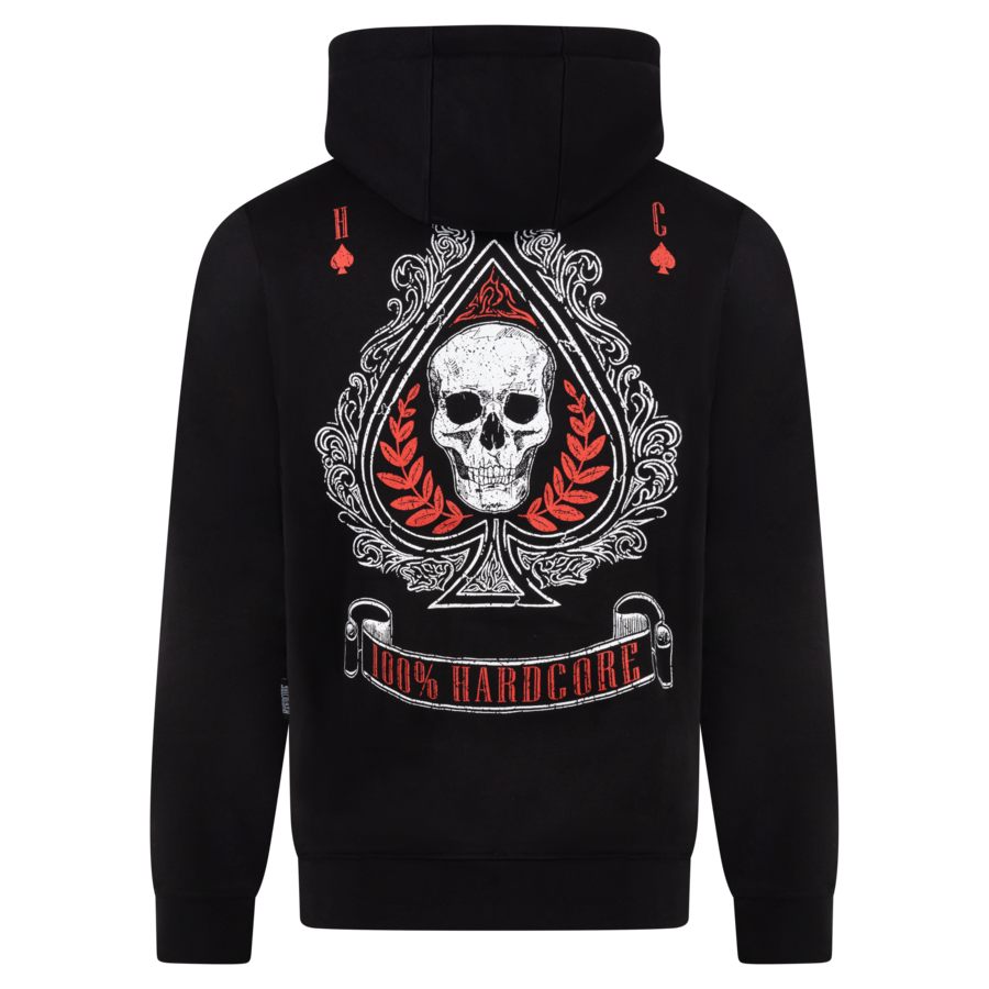 100% HC Hooded Zip Ace of Spades