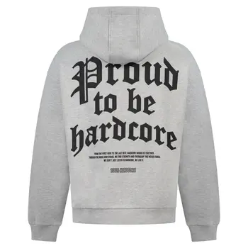 100% HC Hooded PROUD Grey 