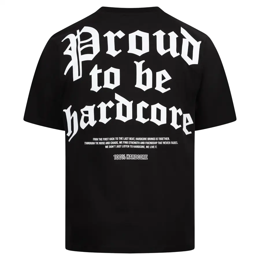 100% HC T-shirt Proud Black