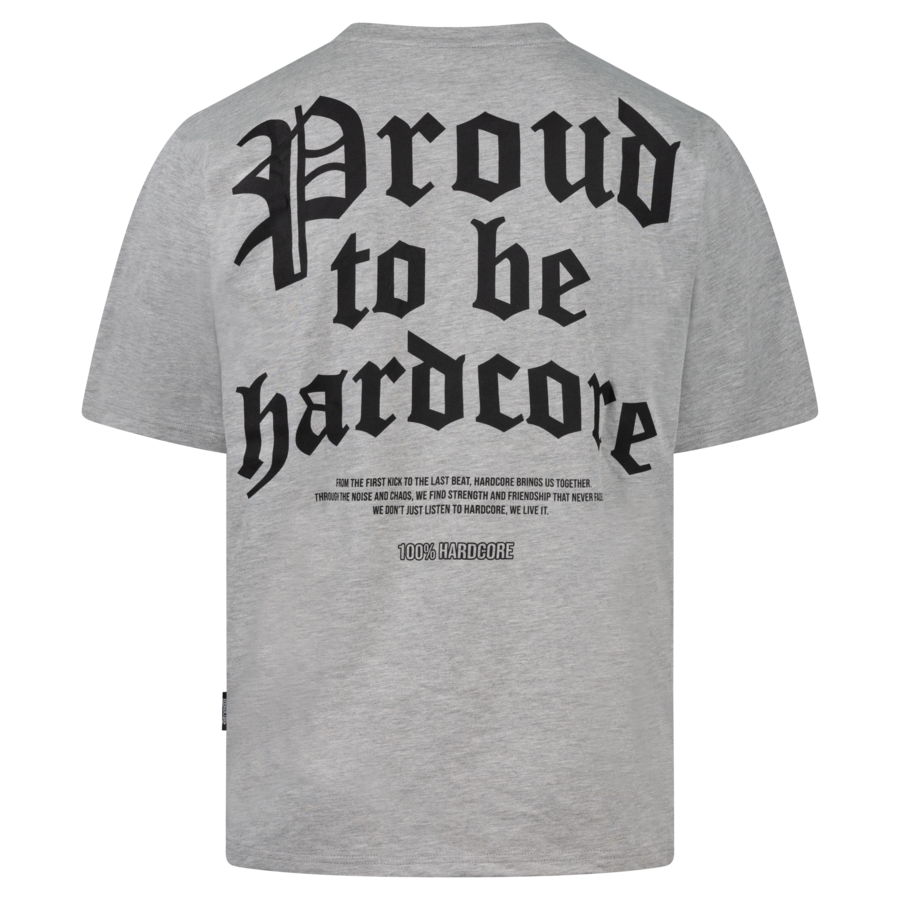 100% HC T-shirt Proud Grey
