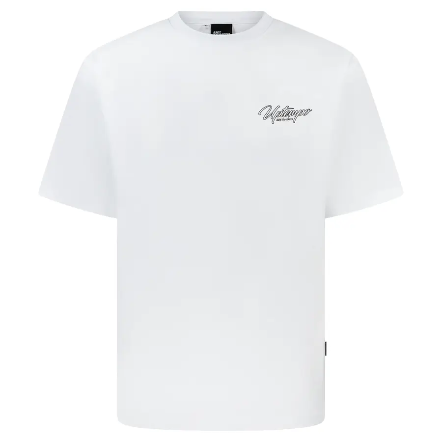 Uptempo T-shirt Big Signature White