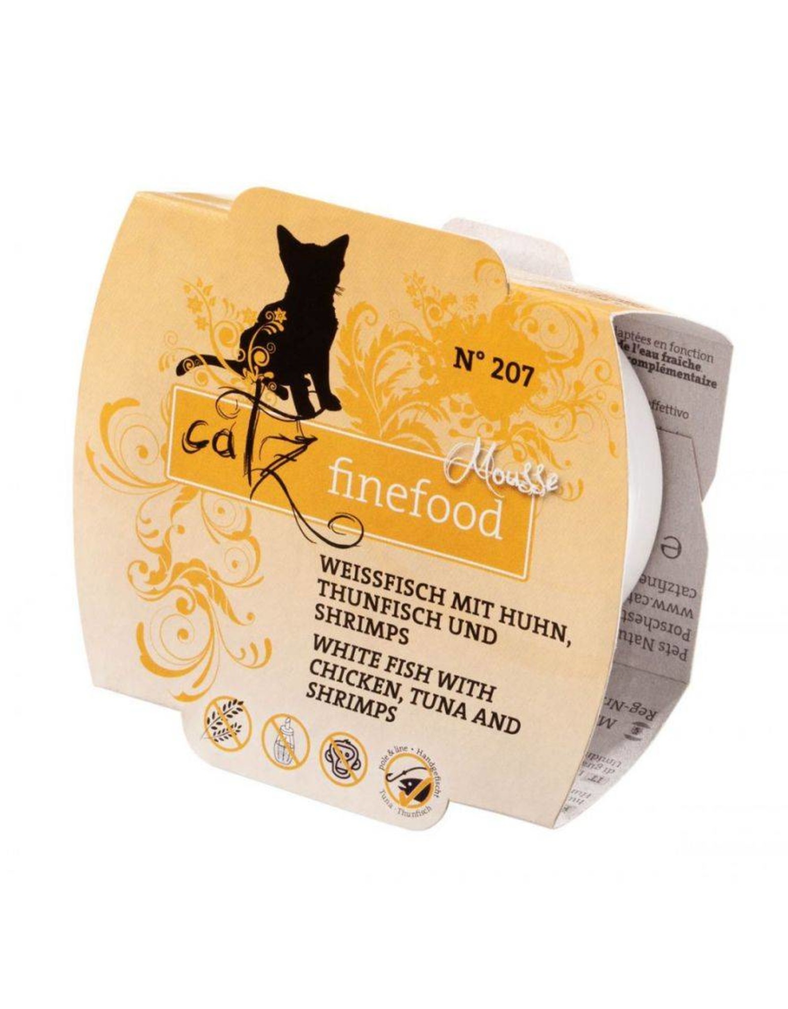 Catz Finefood Catz Finefood Mousse No. 207 Weißfisch, Thunfisch & Shrimps 100g
