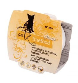 Catz Finefood Catz Finefood Mousse No. 207 Weißfisch, Thunfisch & Shrimps 100g