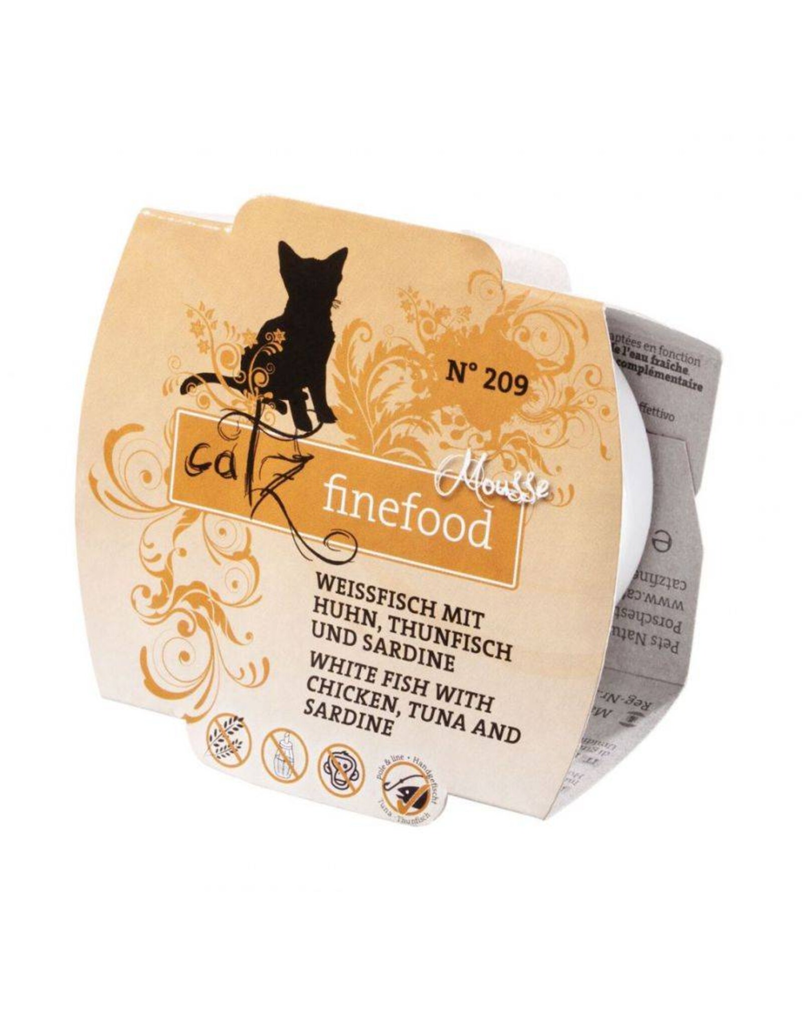 Catz Finefood Catz Finefood Mousse No. 209 Weißfisch, Huhn, Thunfisch & Sardine 100g