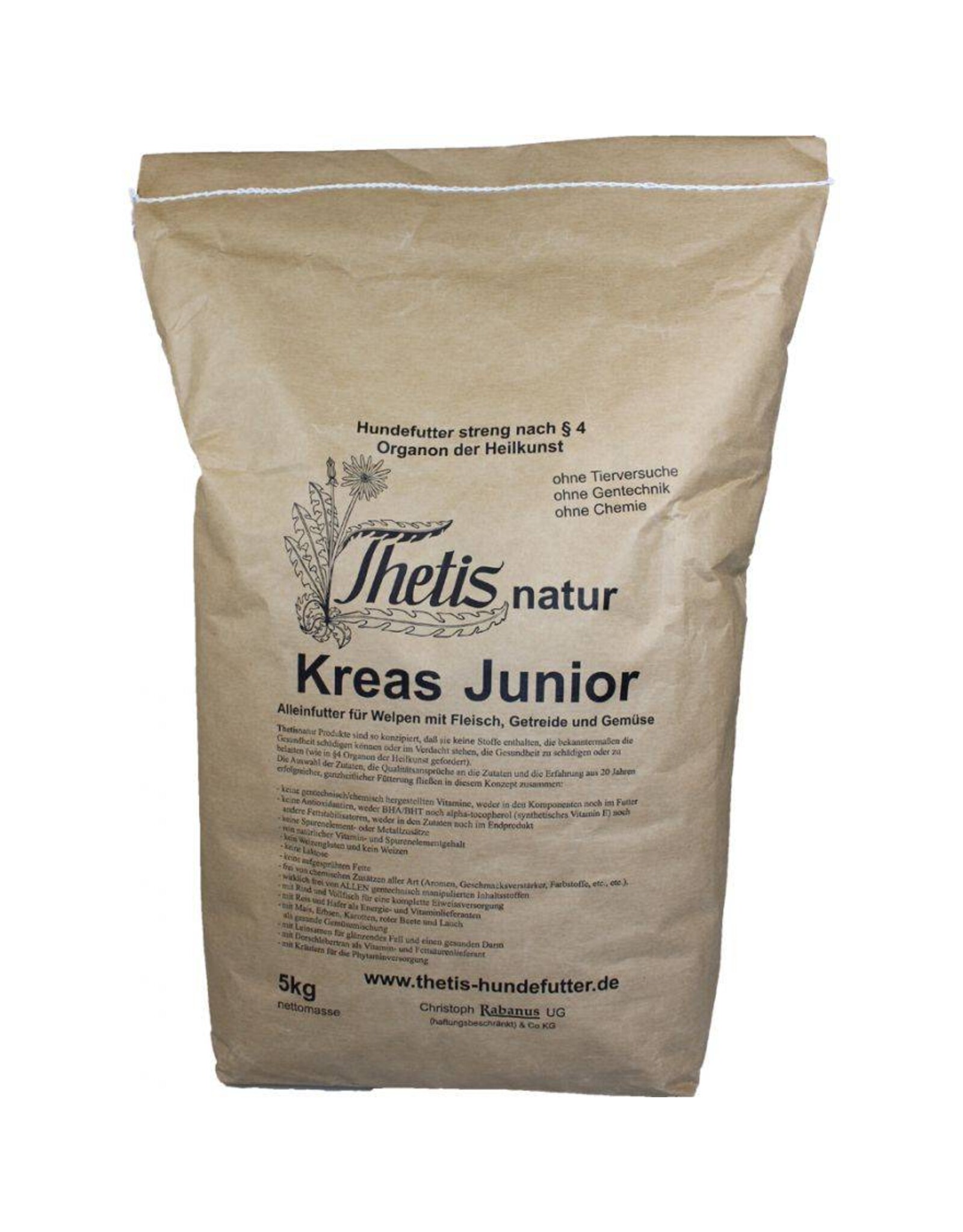 Thetis Thetis Natur Kreas Junior 5kg