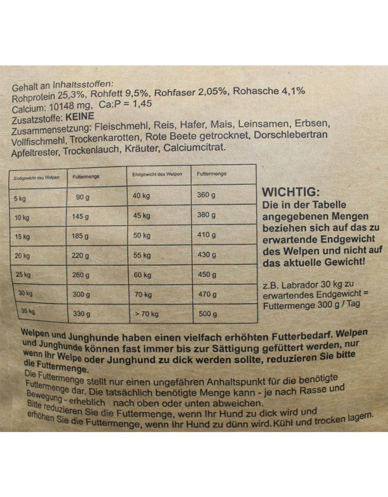 Thetis Thetis Natur Kreas Junior 5kg