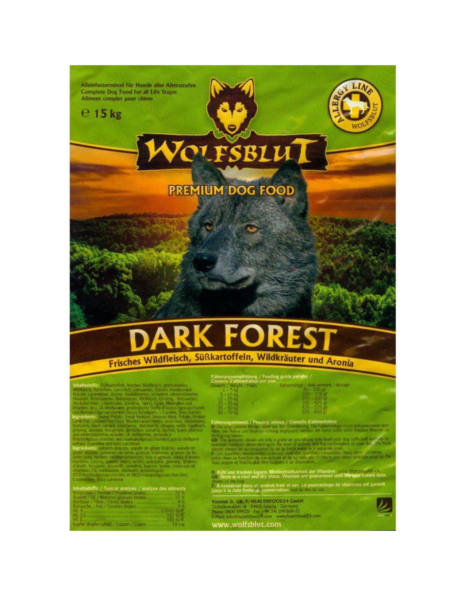 Wolfsblut Wolfsblut Dark Forest mit Wildfleisch und Süßkartoffeln