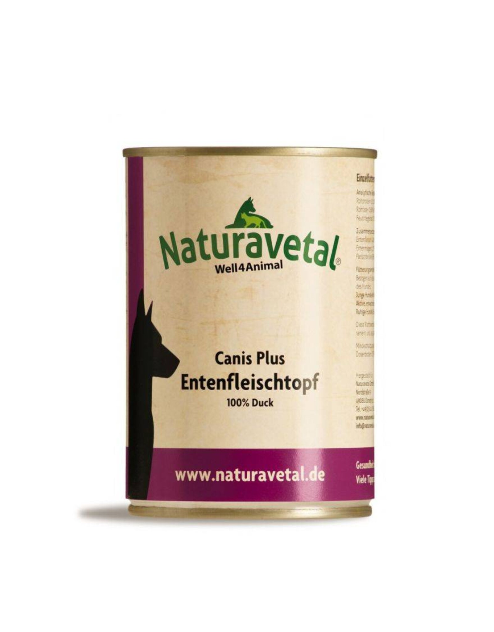 Naturavetal Naturavetal Canis Plus Ententopf