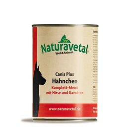 Naturavetal Naturavetal Canis Plus Menü Hähnchen mit Hirse und Karotte