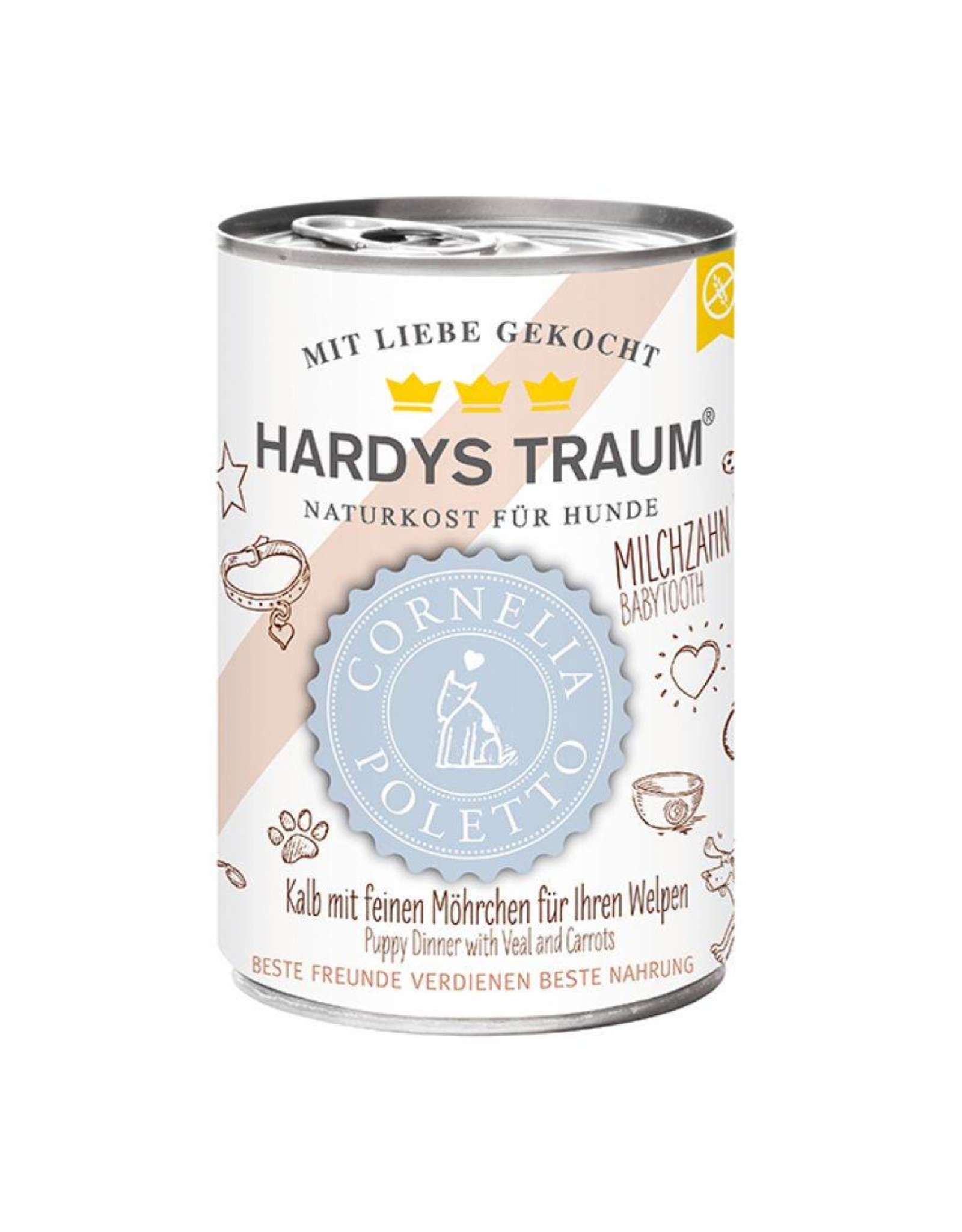 Hardys Traum Hardys Traum Cornelia Poletto Edition Kalb mit feinen Möhrchen für Ihren Welpen 400g