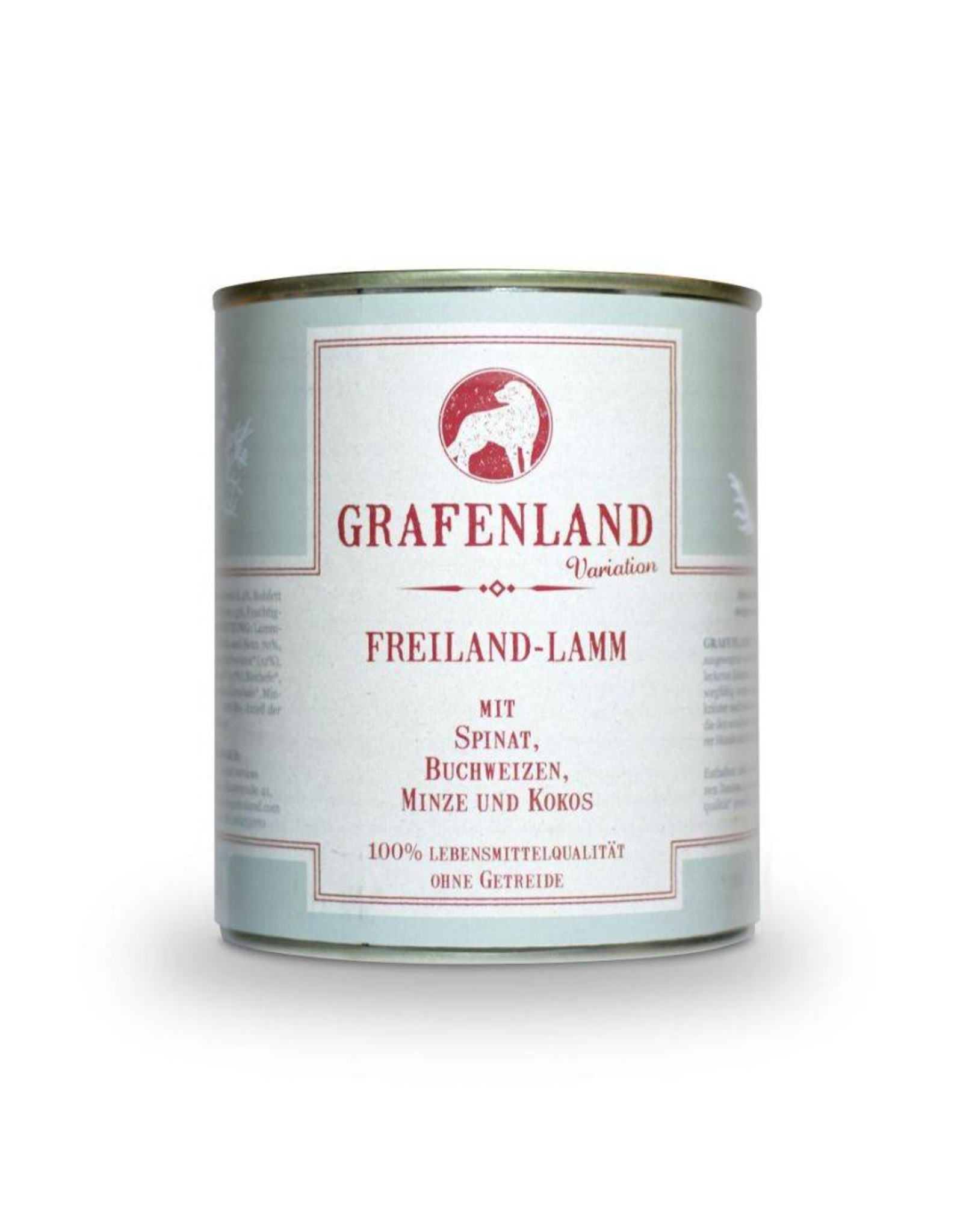 Grafenland Grafenland Variation Freiland Lamm mit Spinat, Buchweizen, Minze und Kokos