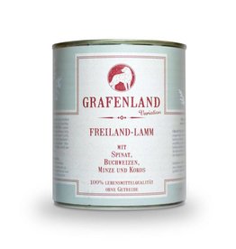 Grafenland Grafenland Variation Freiland Lamm mit Spinat, Buchweizen, Minze und Kokos