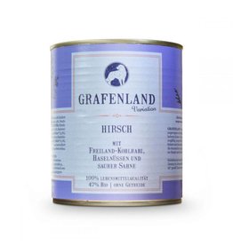 Grafenland Grafenland Variation Hirsch mit Freiland-Kohlrabi, Haselnüssen und Buttermilch