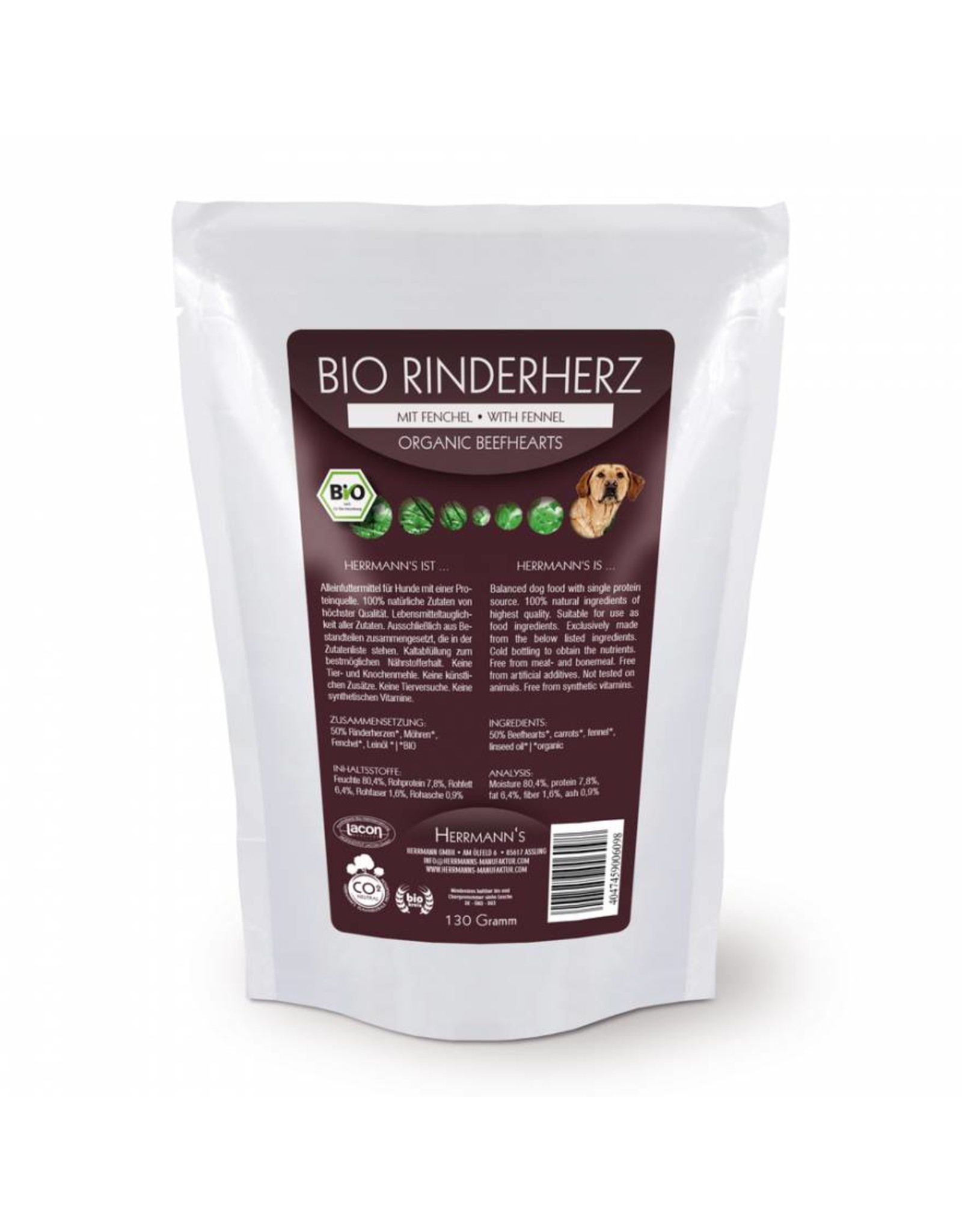 Herrmanns Herrmanns Bio-Rinderherz mit Fenchel 130g