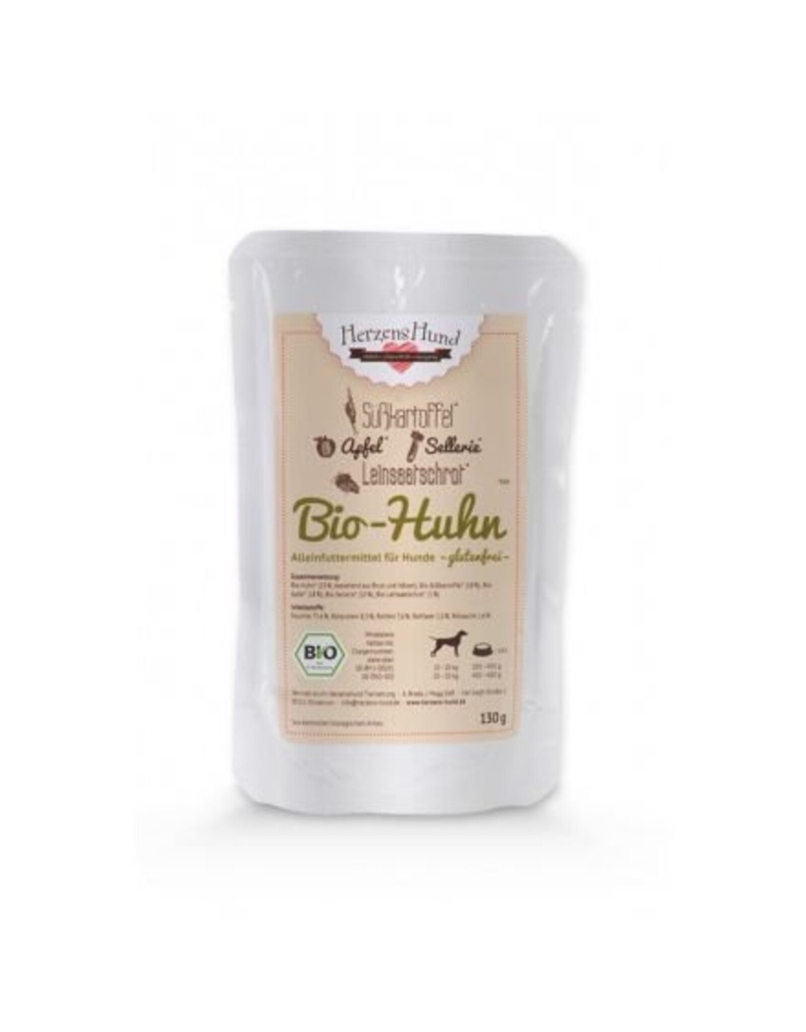 Herzenshund HerzensHund Bio-Huhn mit Bio-Gemüse