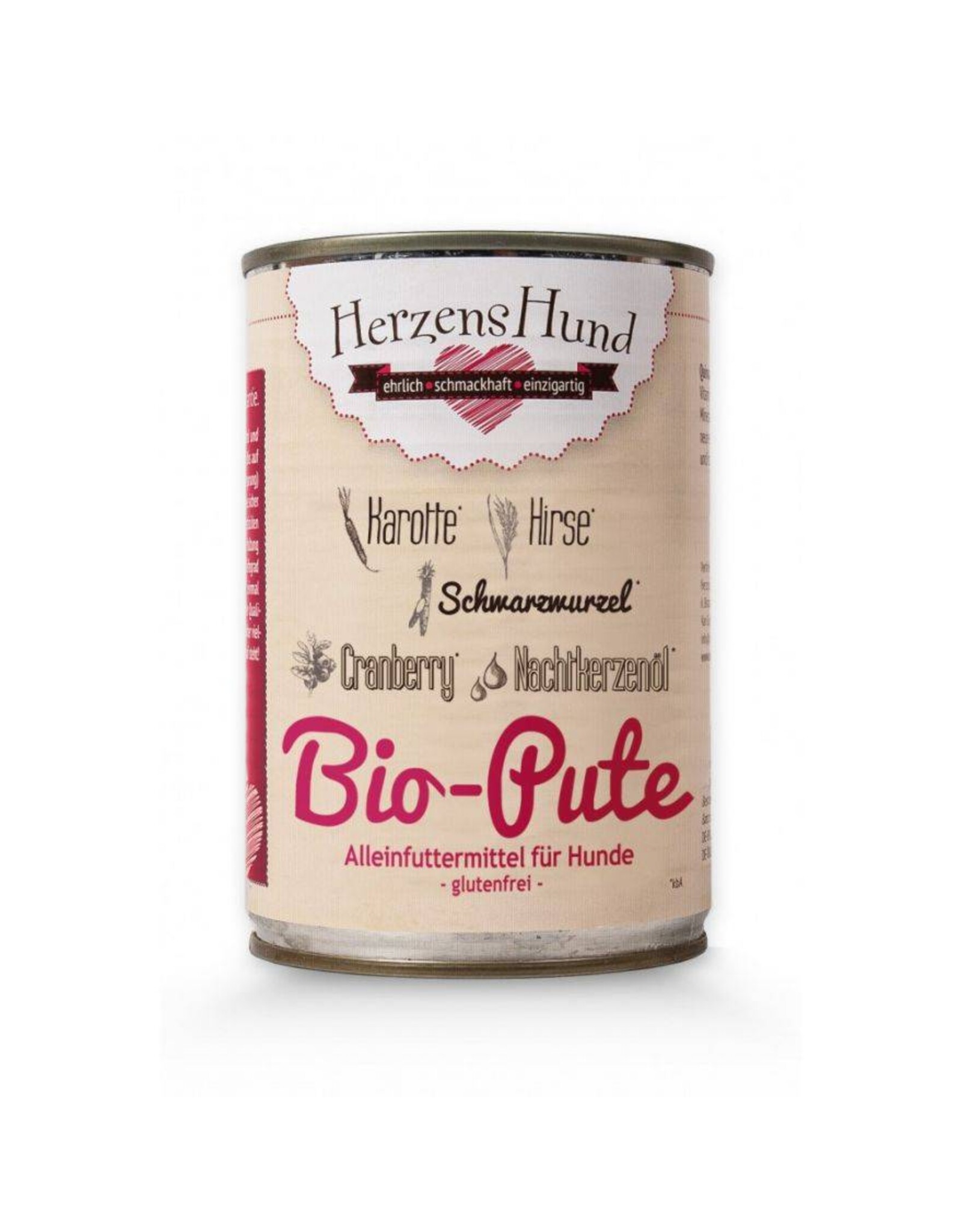 Herzenshund HerzensHund Bio-Pute mit Bio-Gemüse