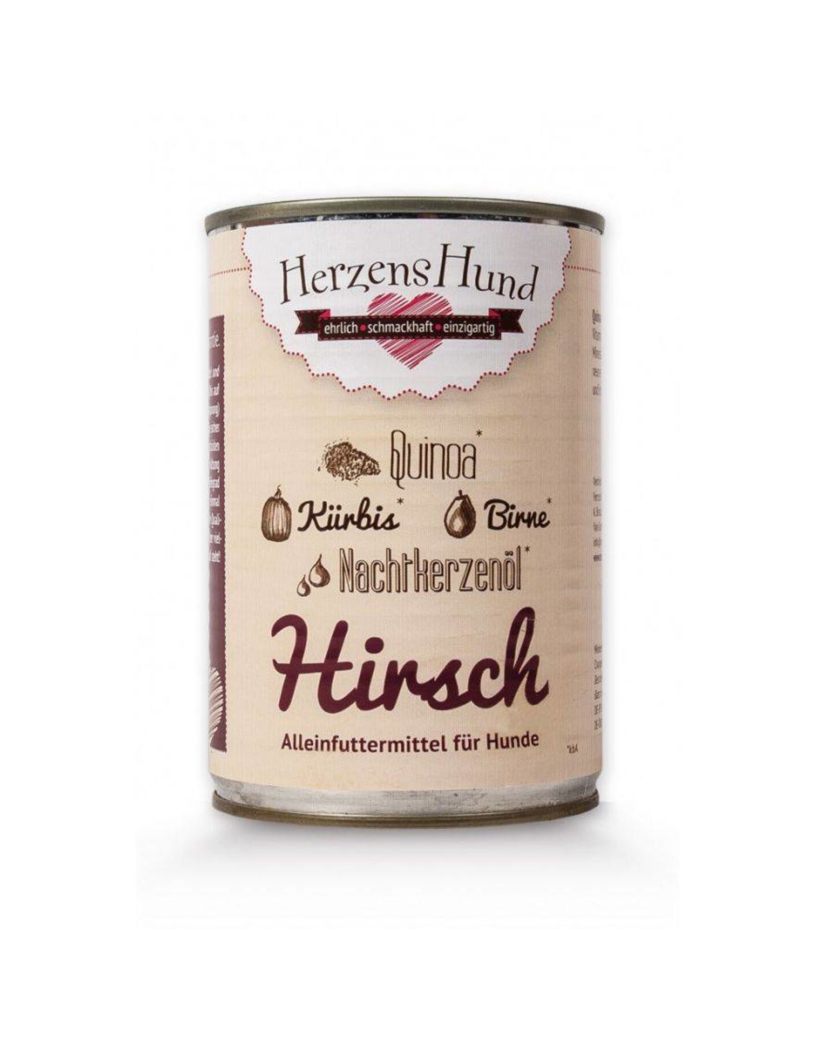 Herzenshund HerzensHund Hirsch mit Bio-Gemüse