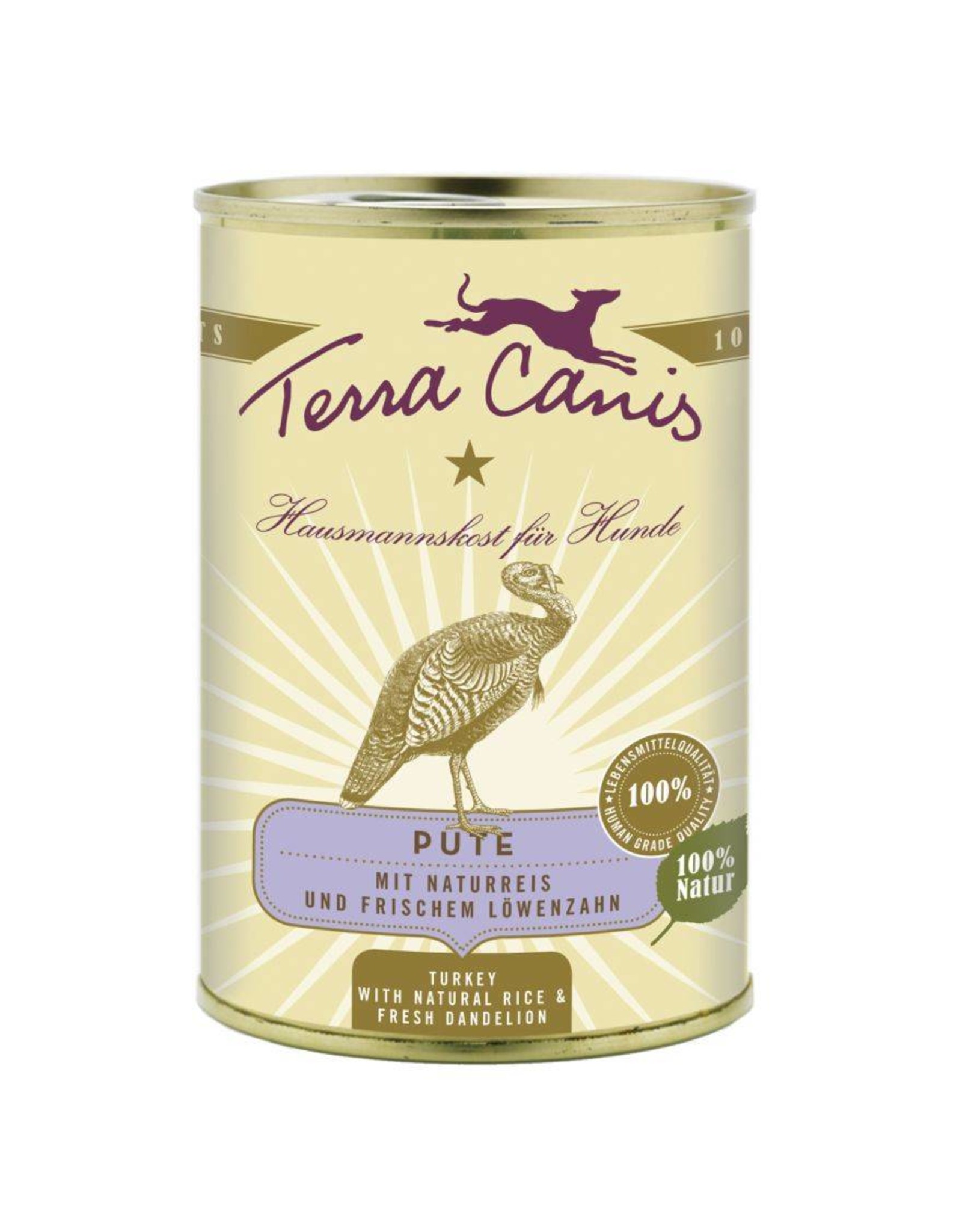 Terra Canis Terra Canis Pute mit Naturreis und frischem Löwenzahn