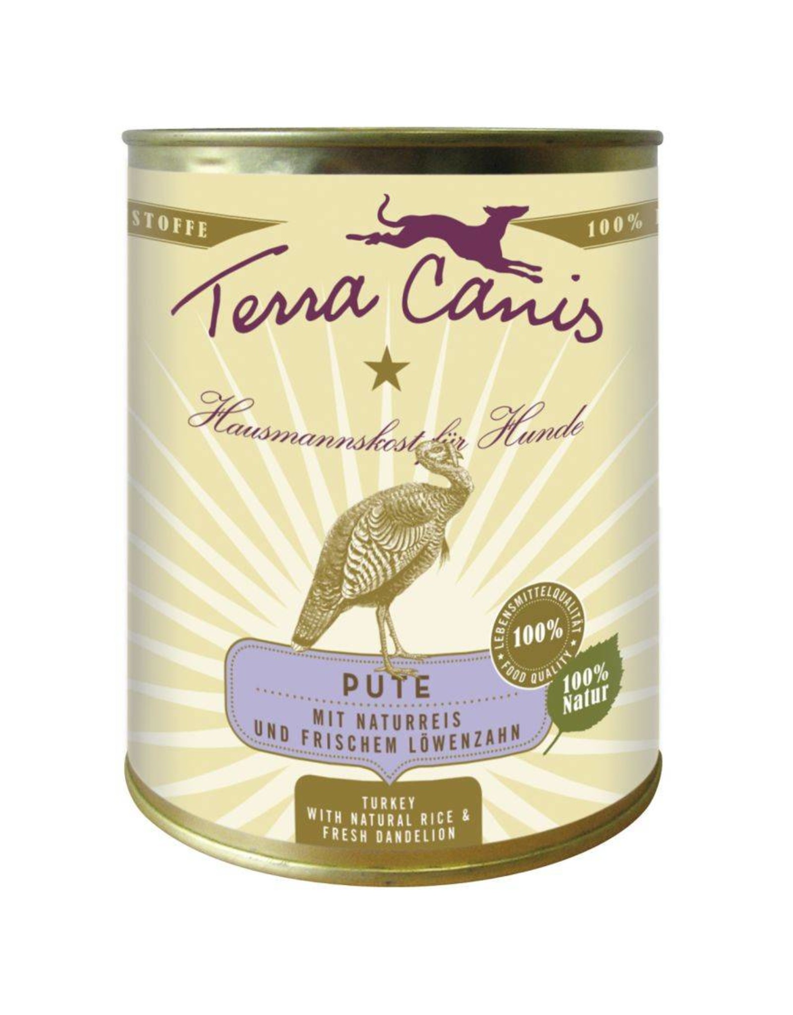 Terra Canis Terra Canis Pute mit Naturreis und frischem Löwenzahn