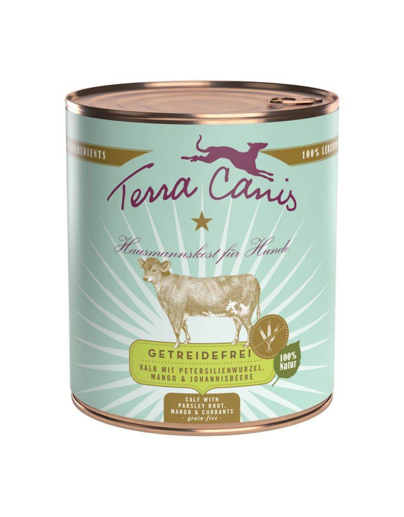 Terra Canis Terra Canis Menü getreidefrei Kalb mit Petersilienwurzel, Mango & Johannisbeere 800g