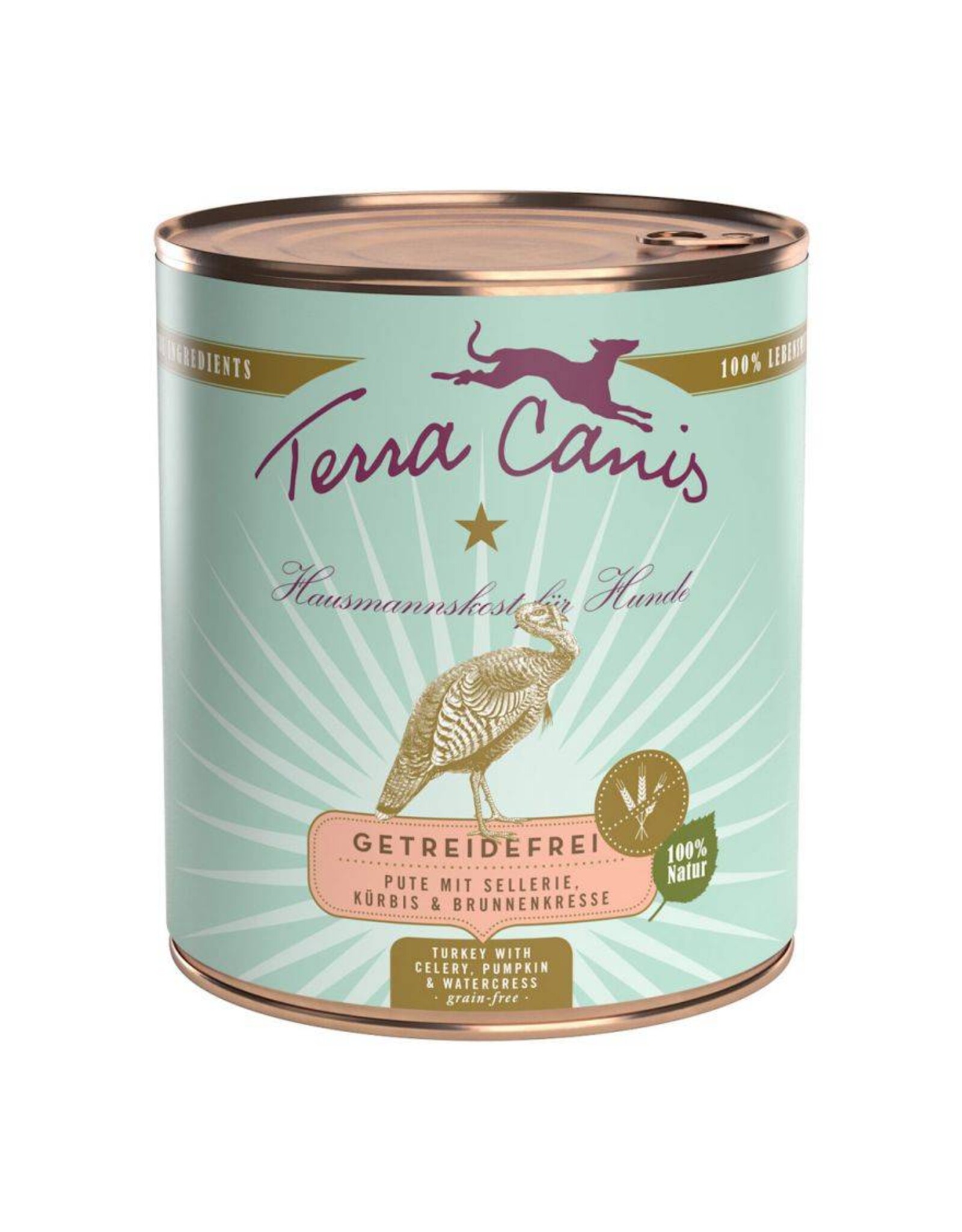 Terra Canis Terra Canis Menü getreidefrei Pute mit Sellerie, Kürbis & Brunnenkresse 800g