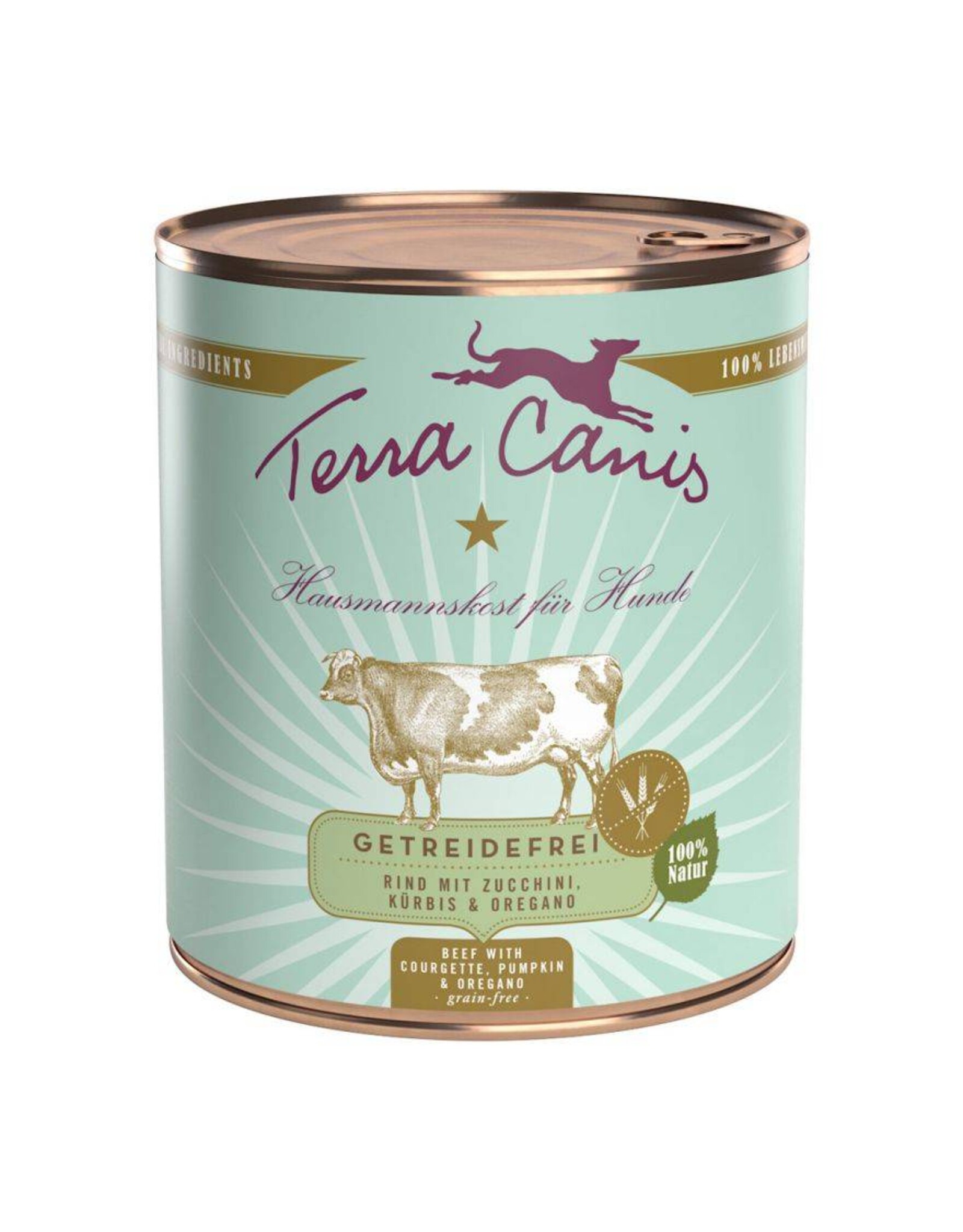 Terra Canis Terra Canis Menü getreidefrei Rind mit Zucchini, Kürbis & Oregano 800g