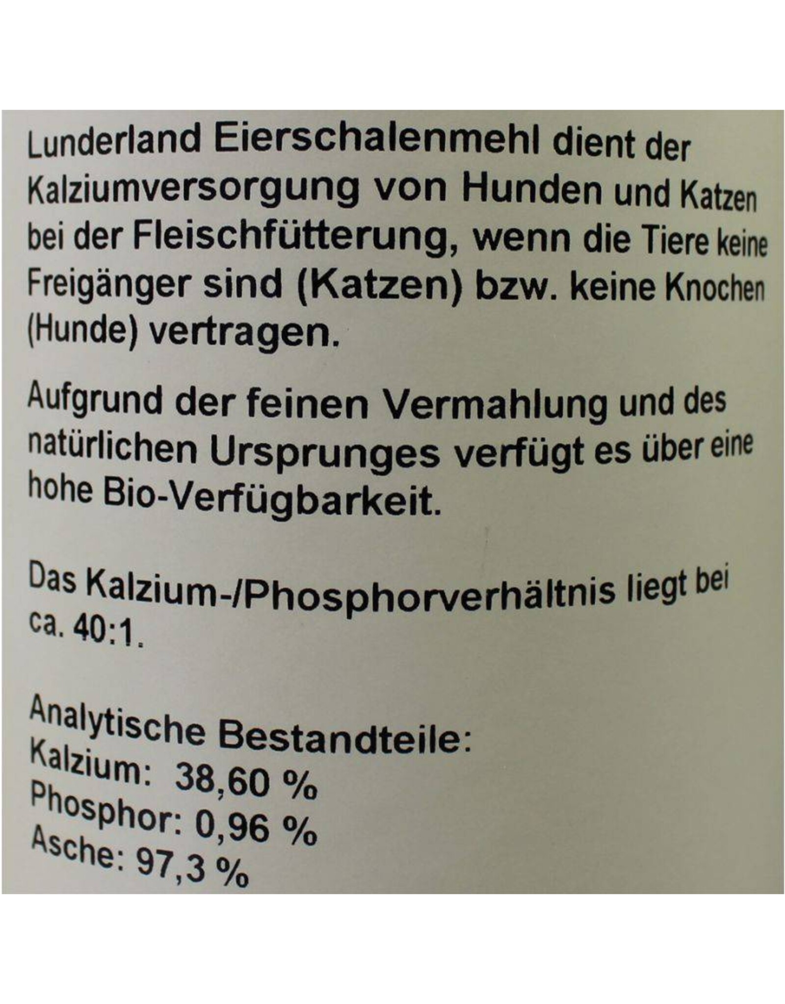 Lunderland Lunderland Bio Eierschalenmehl