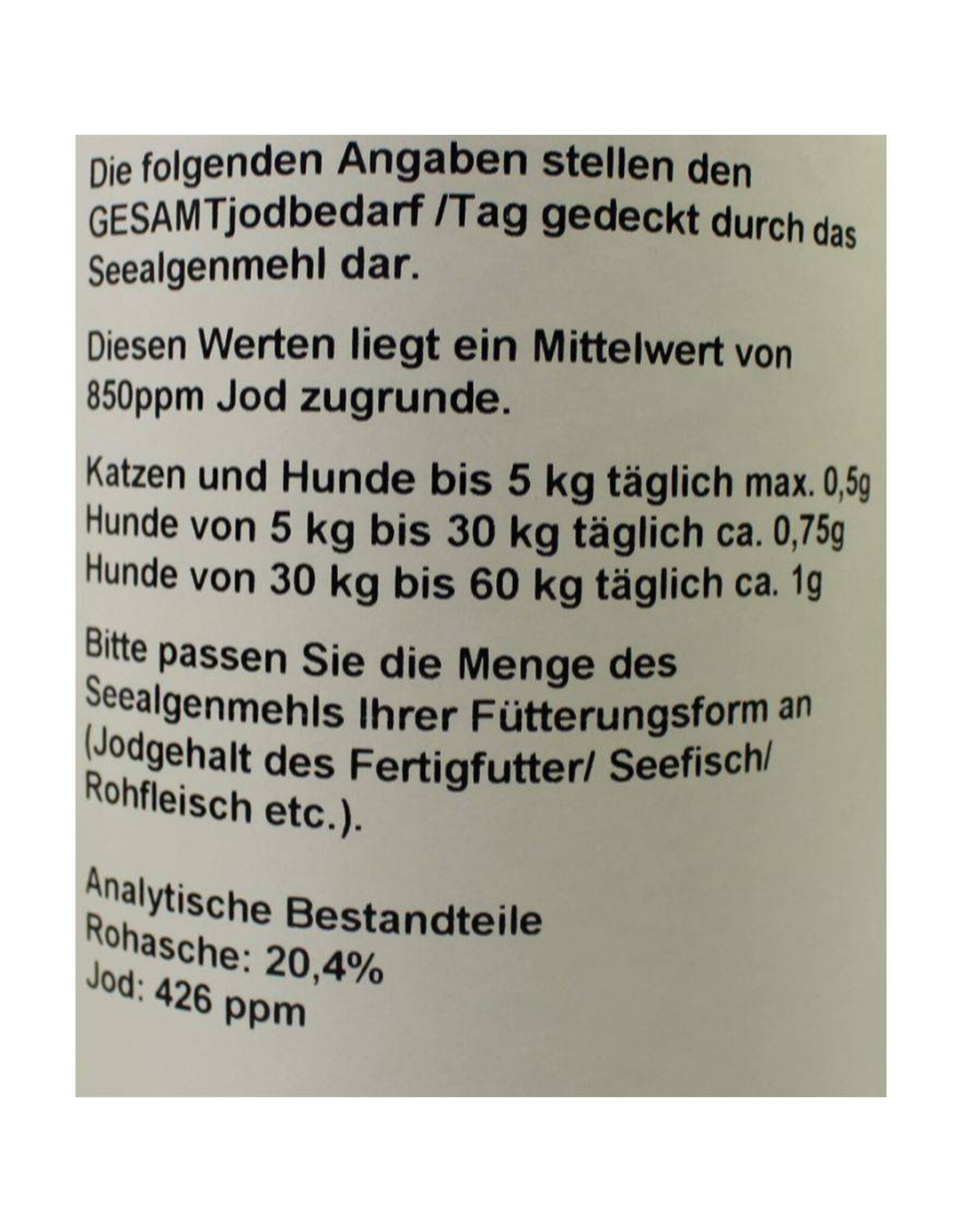 Lunderland Lunderland Seealgenmehl