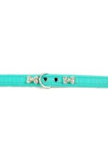 Hunter Hunter Halsband Cropue Bone Türkis 27 cm