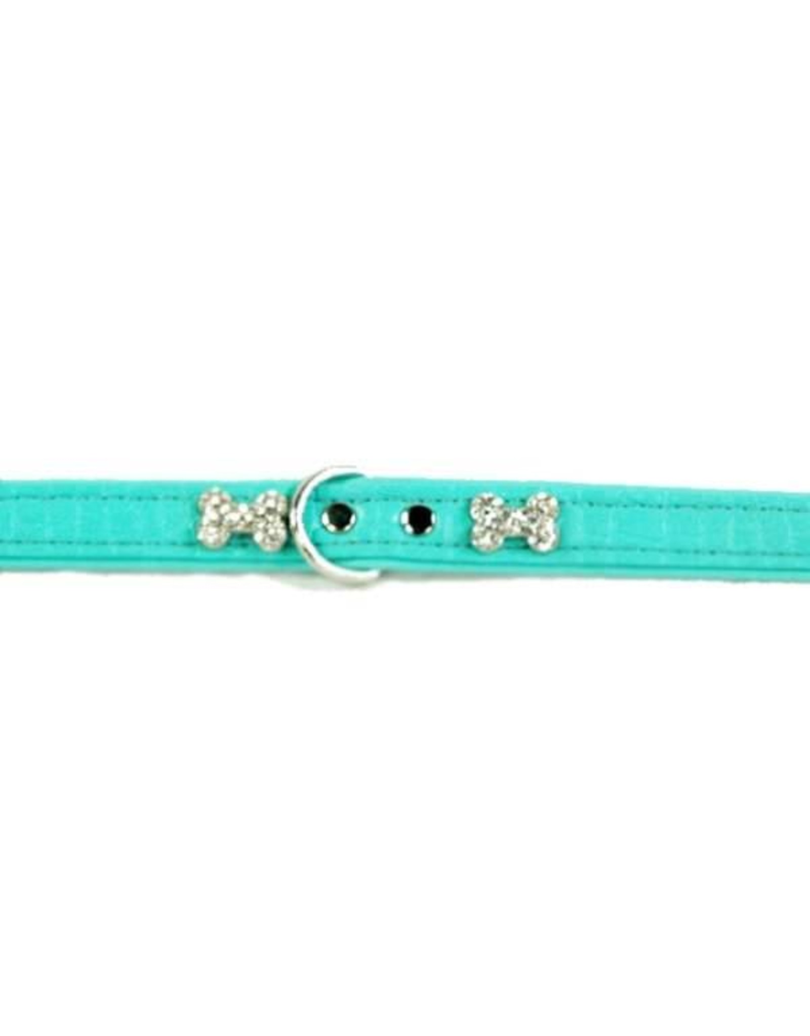 Hunter Hunter Halsband Cropue Bone Türkis 27 cm