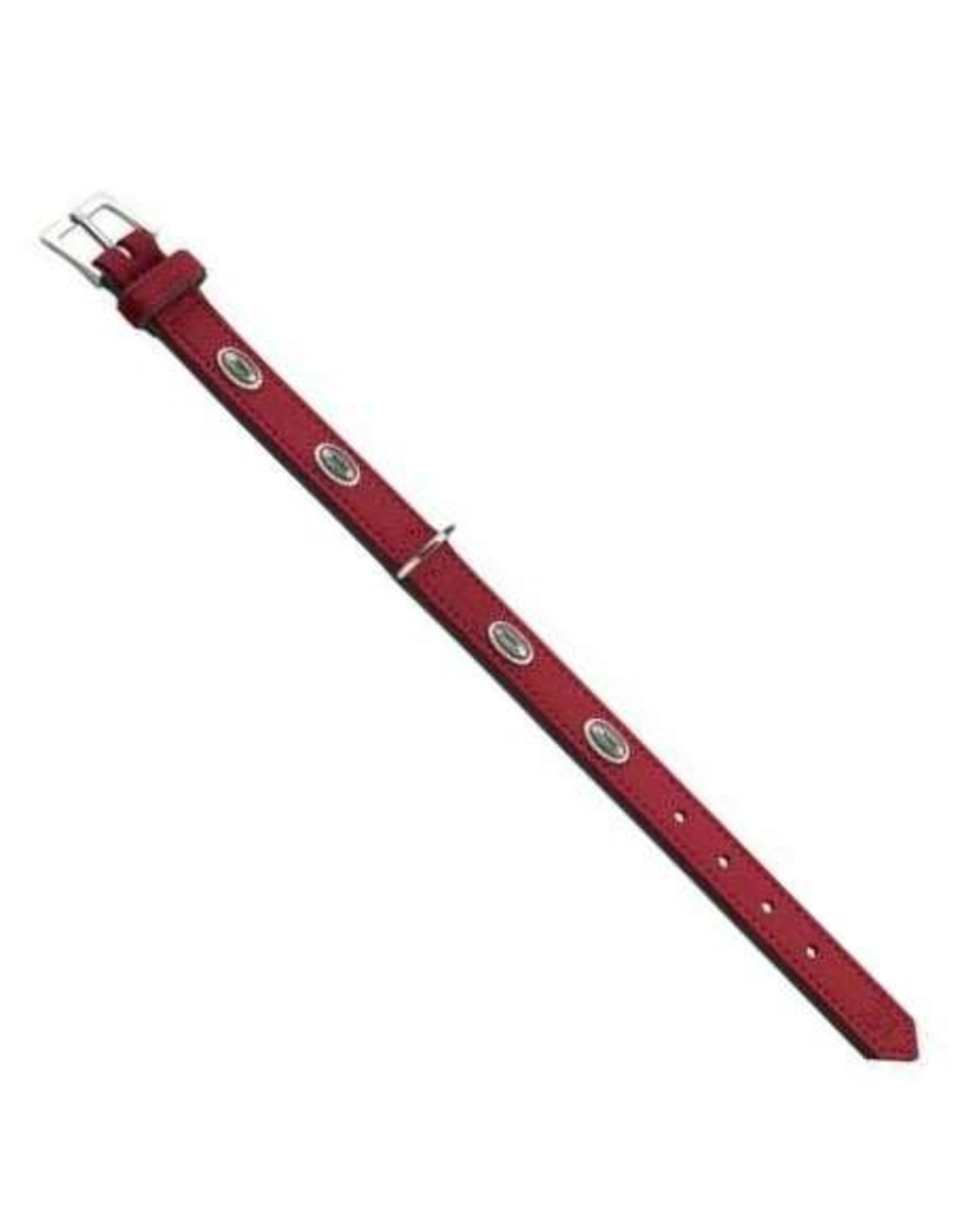 Hunter Hunter Halsband Leder Softie Stone Nickel - Rot/Nappa schwarz