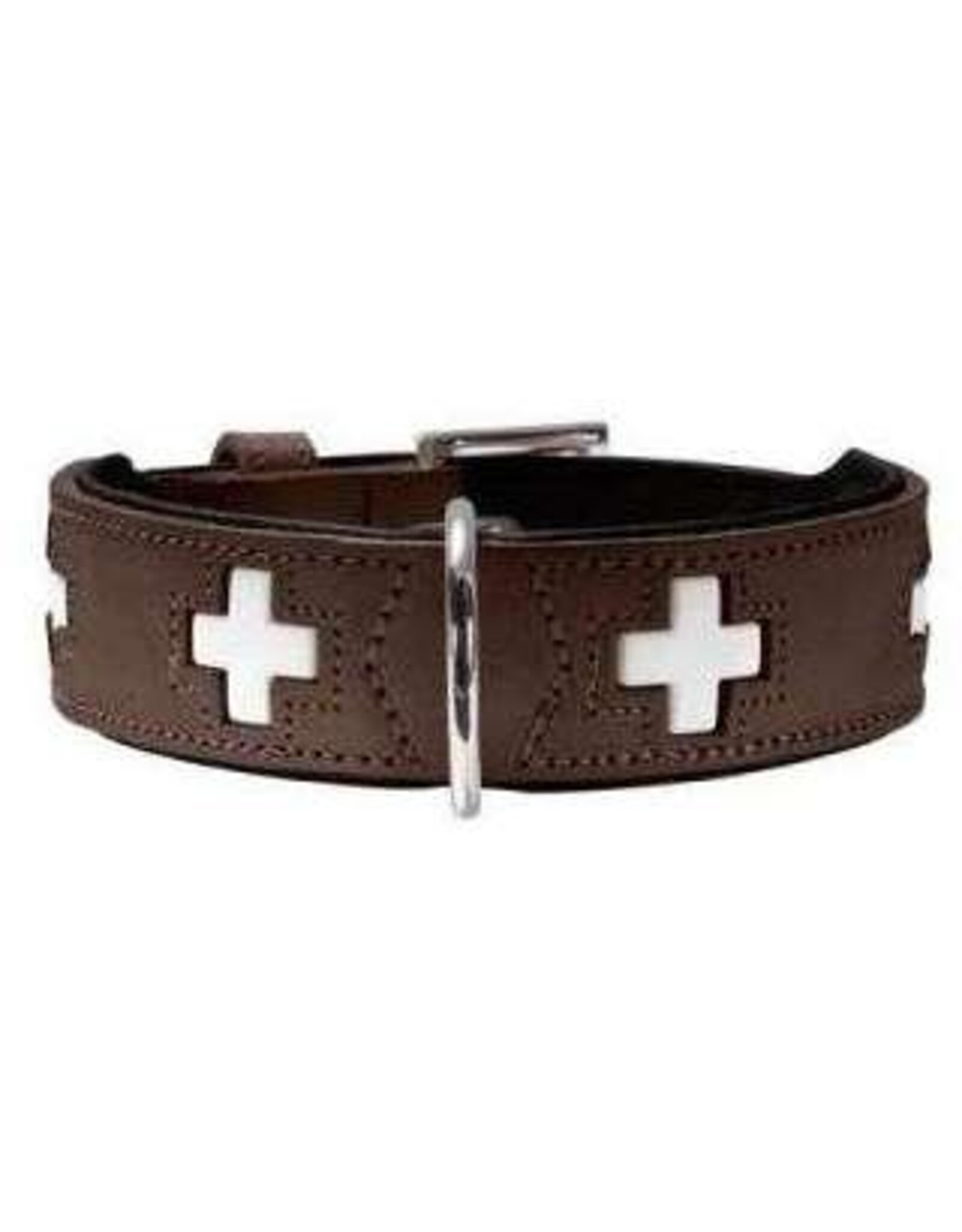 Hunter Hunter Halsband Swiss nickel - Braun