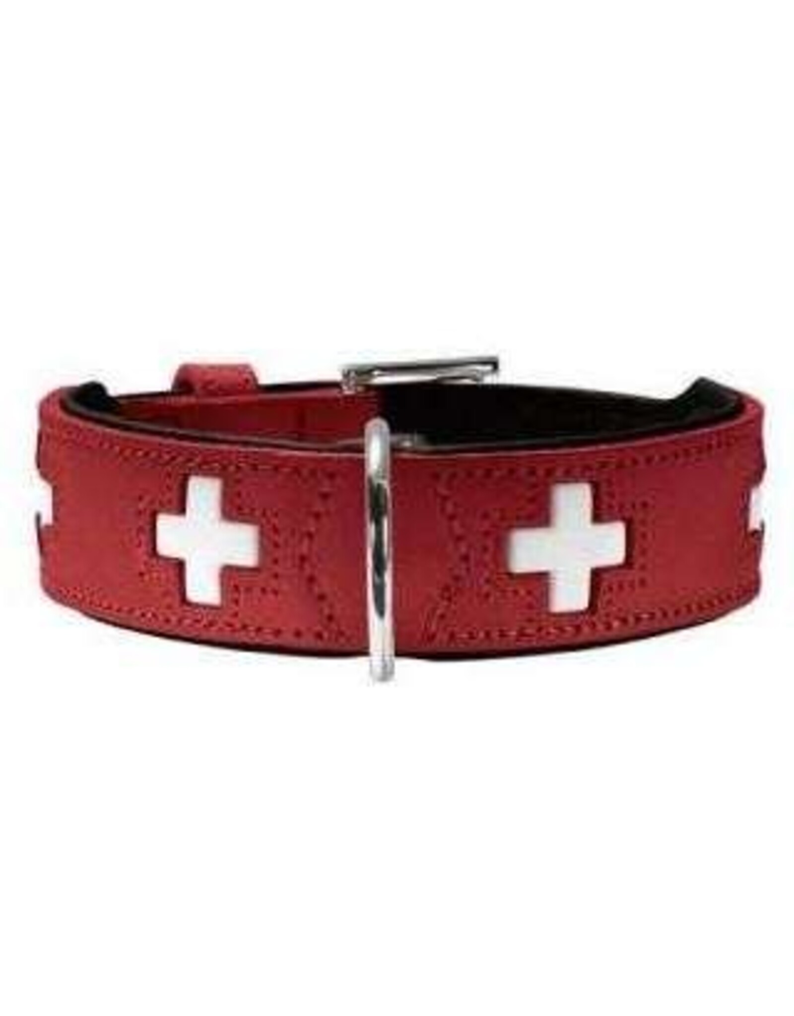 Hunter Hunter Halsband Swiss nickel - Rot