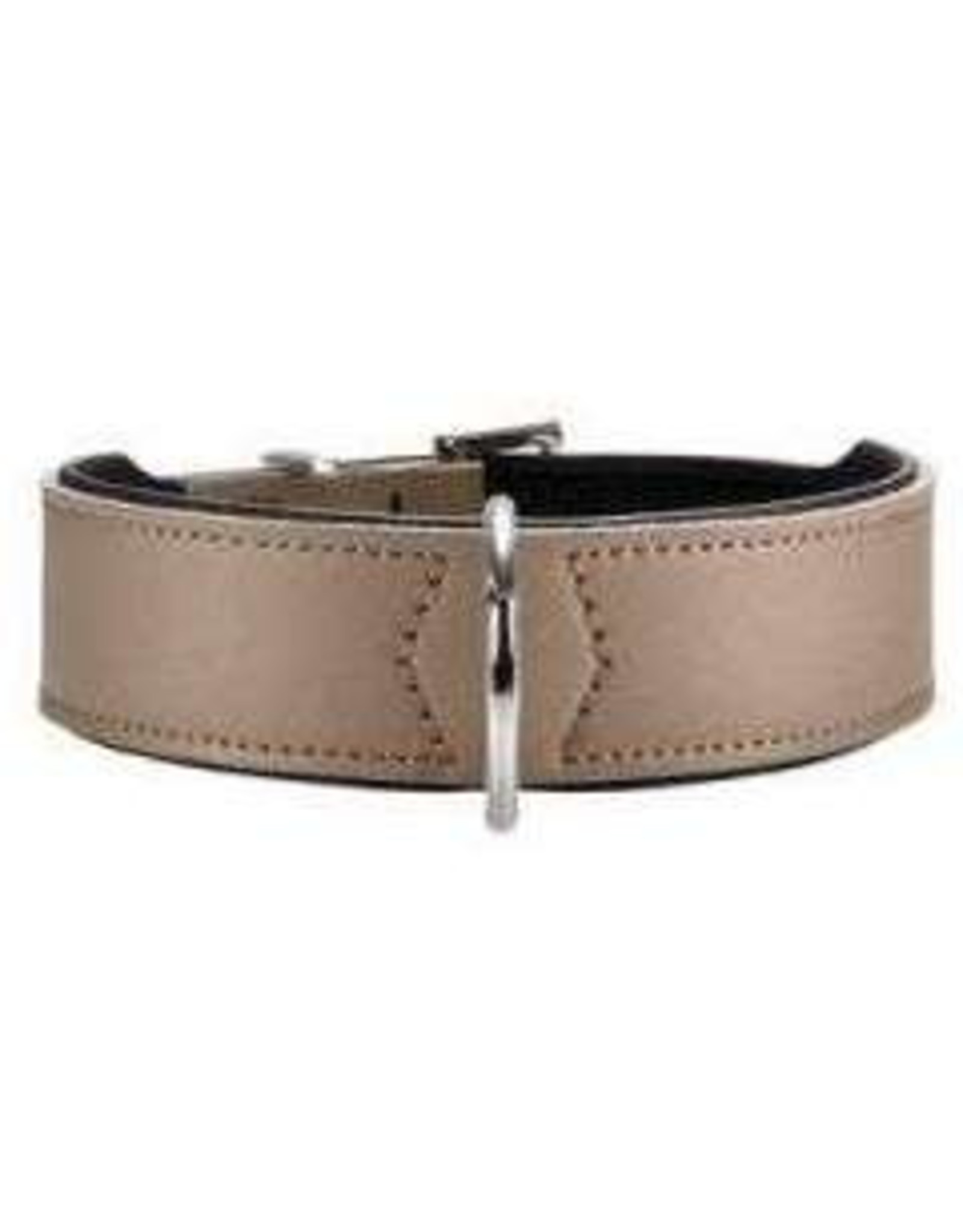Hunter Hunter Halsband Leder Basic Nickel - Stone