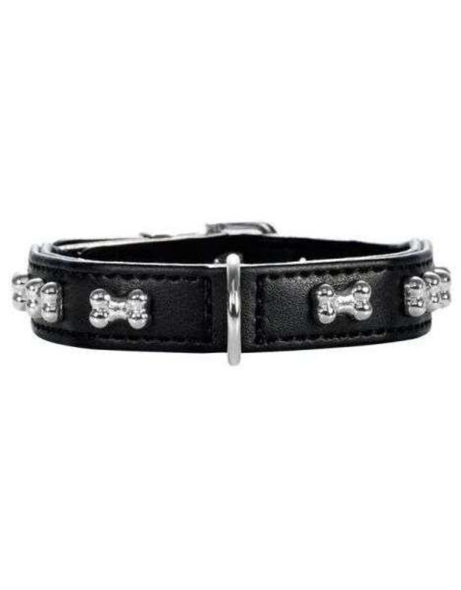 Hunter Hunter Halsband Modern Art Bone mini - Nickel - Schwarz