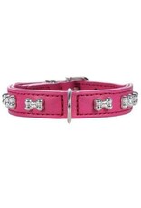 Hunter Hunter Halsband Modern Art Bone mini - Nickel - Pink